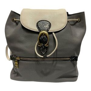 Coach Evie Backpack In Colorblock With Snakeskin Detail